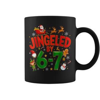 Jingled By 67 Six Seven Meme Christmas Coffee Mug - Thegiftio UK
