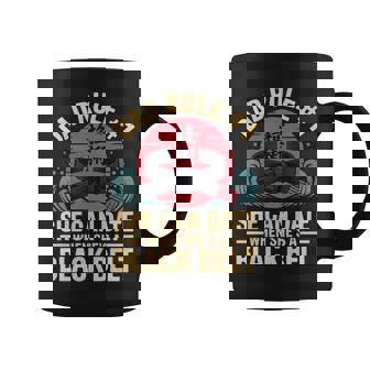 Jiu Jitsu Dad Father Daughter Retro Vintage Dad Rule 1 She Coffee Mug | Mazezy