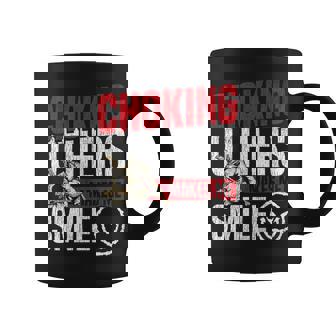 Jiu Jitsu Vintage Choking Others Makes Me Smile Coffee Mug | Mazezy