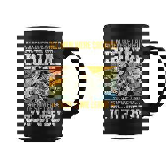 Jiu Jitsu Vintage Retro All Men Were Created Equal Then Some Tank Top Coffee Mug | Mazezy