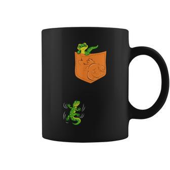 Jolie Chemise Gecko À Poche Pour Enfants Tasse - Cadeauxyz