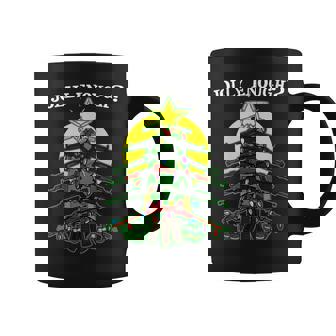 Is This Jolly Enough Guns Christmas Tree Handgun Rifle M4 Coffee Mug | Mazezy