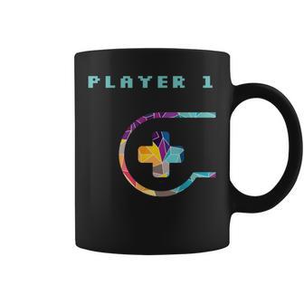 Jugador 1 Jugador 2 A Juego Pareja Gamer Gaming Taza de café - Regaloses