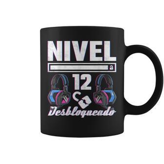 Jugador Nivel 12 Desbloqueado Cumpleaños Gaming Taza de café - Regaloses