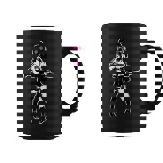 Jun-T-0003-ガスマスクガール コーヒーマグ - Kawaiitshirt