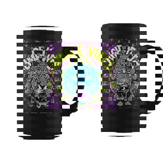 Jungle Vibes Leopard Psychedelic Jungle Animal Coffee Mug - Seseable