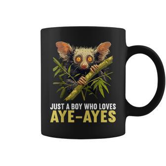 Just A Boy Who Loves Aye-Ayes Lovers Aye-Aye Coffee Mug - Thegiftio UK