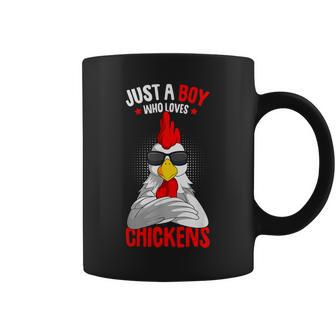 Just A Boy Who Loves Chickens Coffee Mug - Thegiftio UK
