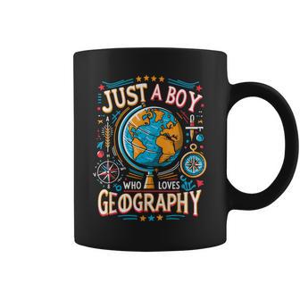 Just A Boy Who Loves Geography Coffee Mug - Thegiftio UK