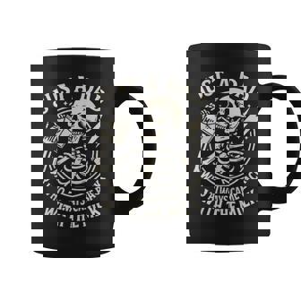 Just A Dad Who Always Came Back Skeleton Fathers Day Coffee Mug - Monsterry