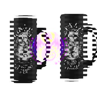 Just A Girl Who Loves Dragons Lover Lunar Moon Dragon Girls Coffee Mug | Mazezy