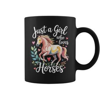Just A Girl Who Loves Horses Coffee Mug - Thegiftio UK