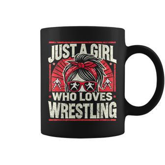 Just A Girl Who Loves Wrestling Girls & Women Wrestler Coffee Mug - Thegiftio UK