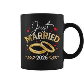 Just Married 2026 Newlyweds Honeymoon Wedding Coffee Mug - Thegiftio UK