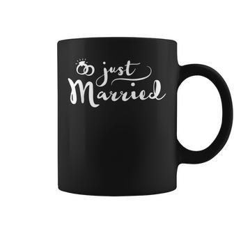 Just Married Linda Camisa De Pareja Taza de café - Regaloses