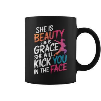 Karate She Is Beauty She Is Grace She Will Kick You Coffee Mug - Thegiftio UK