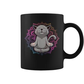 Katze Lustigüss Yoga Meditation Miau Kawaii Katzenbesitzer Tassen - Geschenkecke
