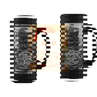 Kawaii Anime Cat Ramen Japanese Graphic Cat Lovers Coffee Mug - Seseable