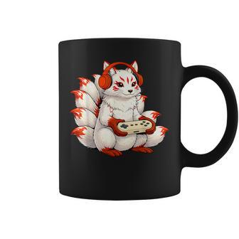 Kawaii Kitsune Gaming Jeuxidéo D'inspiration Japonaise Rétro Tasse - Cadeauxyz