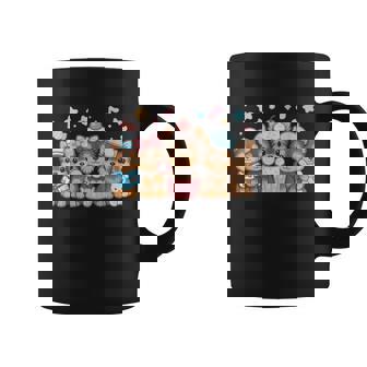 Kawaii Yorkie Squad Cute Cupcake Puppy Group Art Coffee Mug | Mazezy