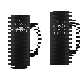 Kayak Heartbeat Paddle Outdoor Water Sports EKG Kayaking Coffee Mug | Mazezy