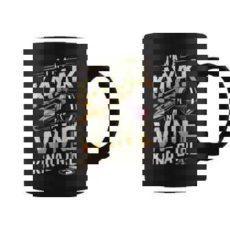 Kayaking And Wine Paddling Kayaker Women Kayak Coffee Mug | Mazezy