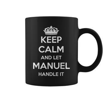 Keep Calm Handle It Manual Divertido Con Nombre Personalizado Taza de café - Regaloses