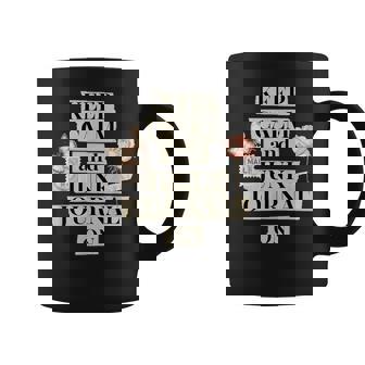 Keep Calm And Junk Journal On Vintage Scrapbooking Wellness Coffee Mug | Mazezy