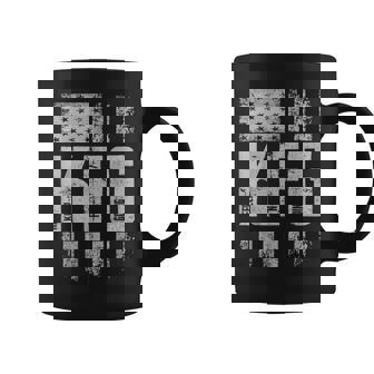 Kfg Keep F'n Going Military Army Retro Usa Flag Coffee Mug | Seseable FR
