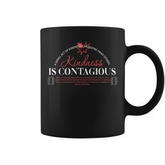 Kindness Is Contagious アーバンタイポグラフィストリートウェア コーヒーマグ - Kawaiitshirt