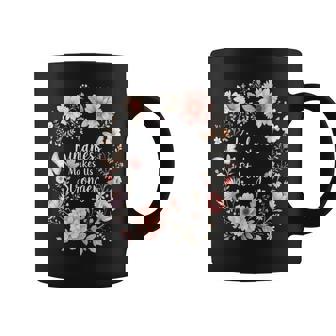 Kindness Makes Us Stronger Inspirational Floral Positive Coffee Mug | Seseable CA
