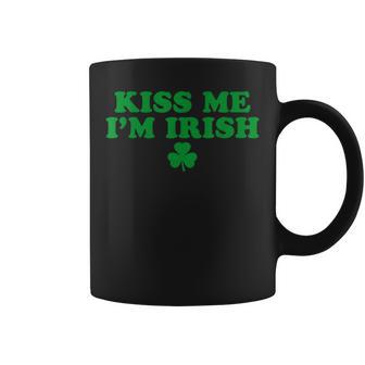 Kiss Me I'm Irish Shamrock Lucky Shamrock Irish Baby Coffee Mug | Mazezy