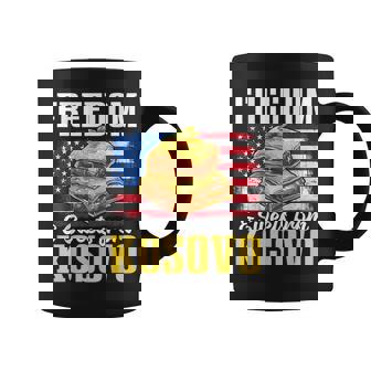 Kosovo Sweets American Flag Pride Kosovar Coffee Mug | Mazezy