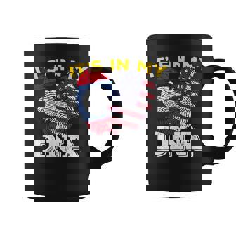 Laos Lao Laotian America American USA It's In My DNA Flag Coffee Mug | Mazezy