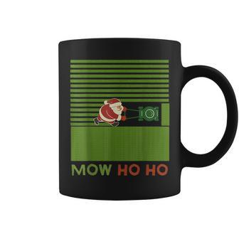 Lawn Mower Christmas Vintage Santa Lawn Mowing Xmas Coffee Mug - Thegiftio UK