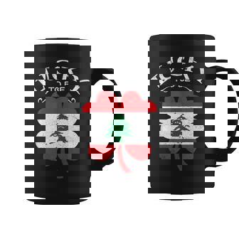 Lebanese Irish Flag Shamrock Lebanon Ireland St Patricks Day Tank Top Coffee Mug | Mazezy