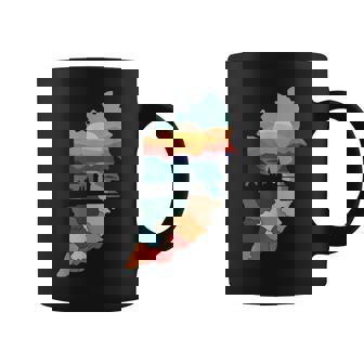 Lebanon Cities Map In Arabic Typography Coffee Mug | Mazezy