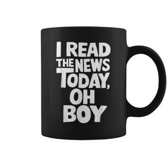 Leí Las Noticias Hoy Oh Boy Taza de café - Regaloses