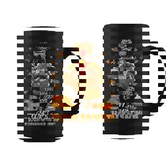 Leopard Bougie Turkey Drinking Coffee Happy Thanksgiving Coffee Mug | Mazezy