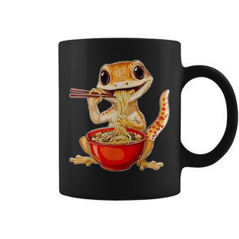 Leopard Gecko Lizard Ramen Crested Gecko Japanese Noodles Coffee Mug | Mazezy