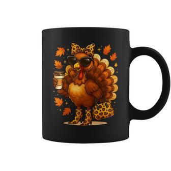 Leopard Turkey 67 Meme Thanksgiving Turkey Day Girls Coffee Mug | Seseable CA