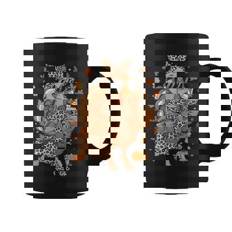Leopard Turkey With Sunglasses Thanksgiving Women Coffee Mug | Seseable CA
