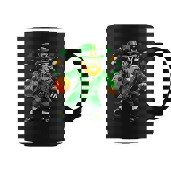 Leprechaun Play Basketball St Patrick's Day Boys Coffee Mug - Monsterry