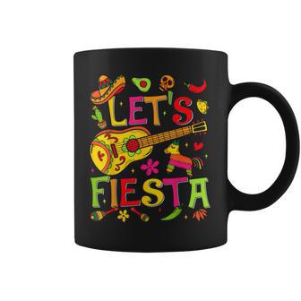 Let's Fiesta Cinco De Mayo Mexican Taco Cinco De Mayo Coffee Mug | Seseable FR