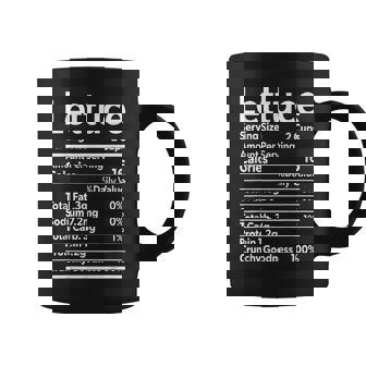 Lettuce Nutrition Facts 100 Crunchy Goodness Thanksgiving Coffee Mug | Mazezy