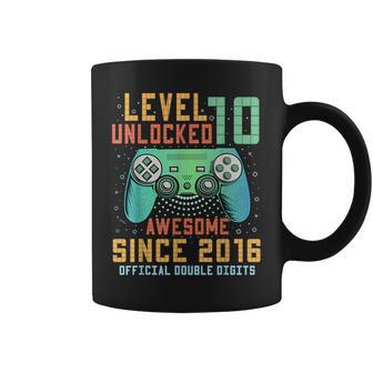 Level 10 Unlocked Official Double Digits 10Th Birthday Boy Coffee Mug | Seseable UK