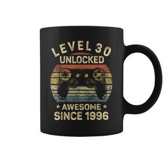 Level 30 Unlocked Awesome Since 1996 30Th Birthday Gaming Coffee Mug | Mazezy