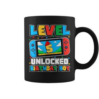 Level 5 Freigeschalteter Geburtstag Junge Happy 5Th Birthdayideospiel Tassen - Geschenkecke