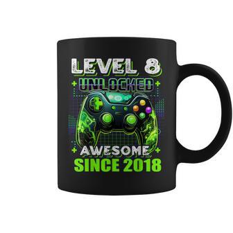 Level 8 Unlocked Birthday Boy Gamer 8Th Video Game 2018 Coffee Mug - Thegiftio