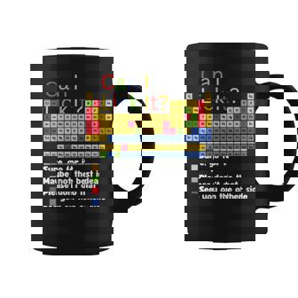 Can I Lick It Periodic Table Of Elements Chemistry Teacher Coffee Mug | Mazezy